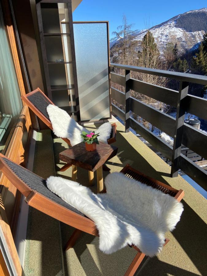 דירות ננדה Sunny Swiss Alps Studio By Telecabine מראה חיצוני תמונה